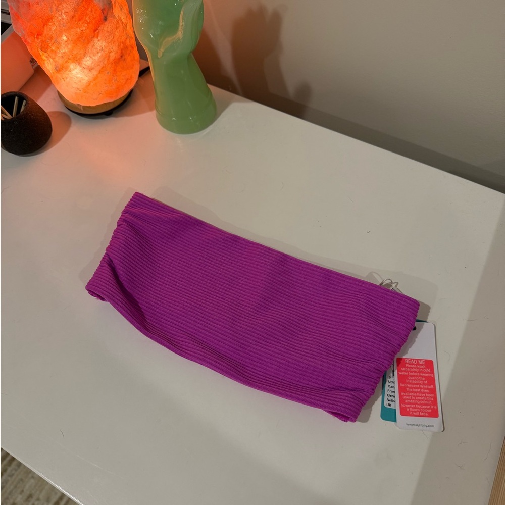 NWT Seafolly Purple Bikini Top